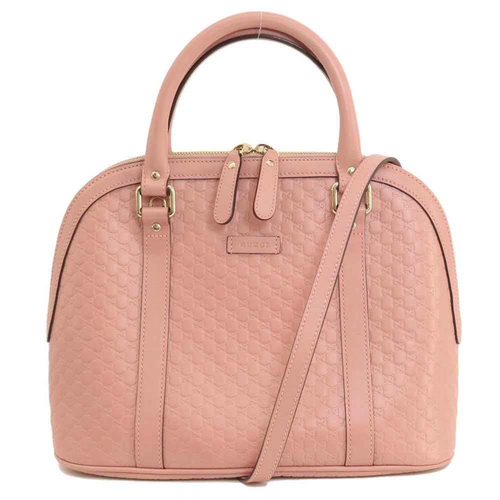 Gucci ssima Dome Bag 2way Shoulder Pink - Picture 11 of 11